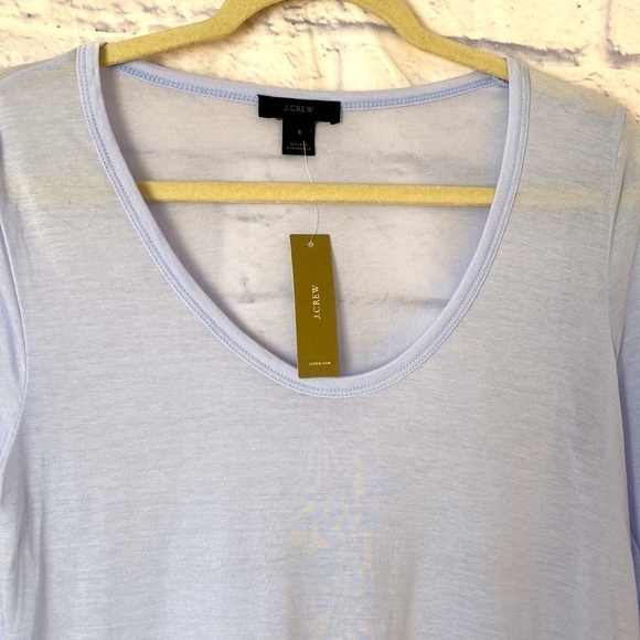 J. Crew blue long tunic tee small NWT - Picture 2 of 6